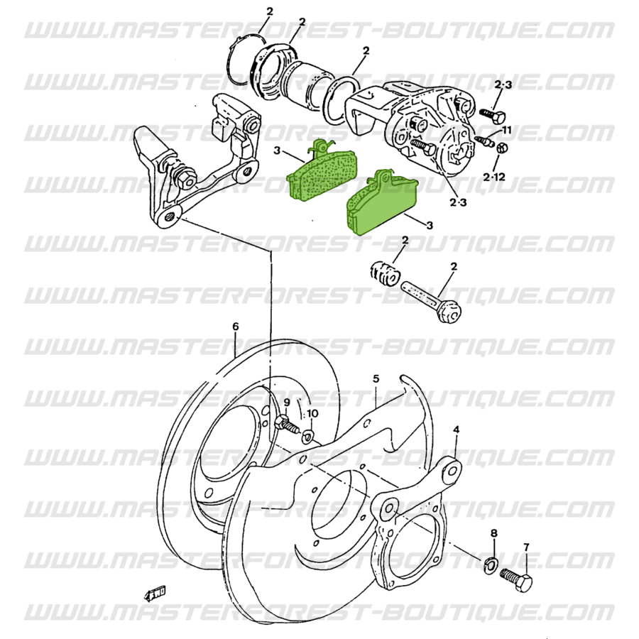 Road Passion Front Brake Pads For SUZUKI GS 125...