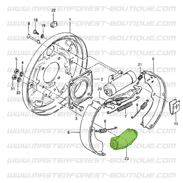 Rattrapage freins arrière 4x4 suzuki 410