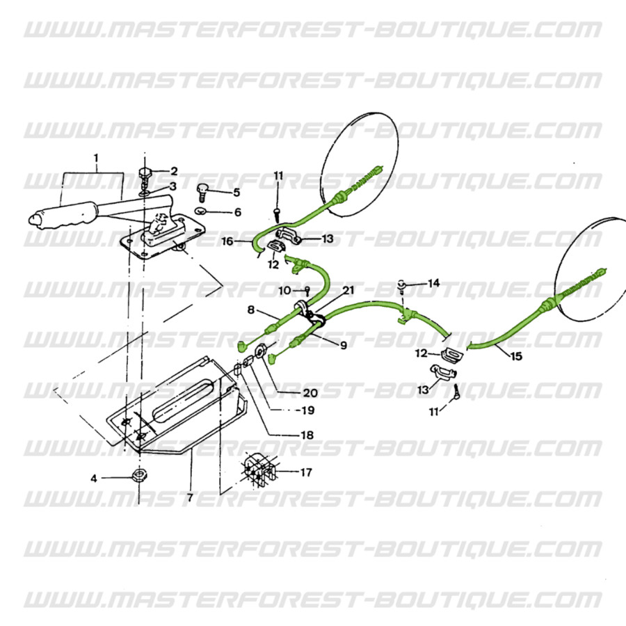 BLUE PRINT Parking Brake Cable Right Rear For SUZUKI 05-15