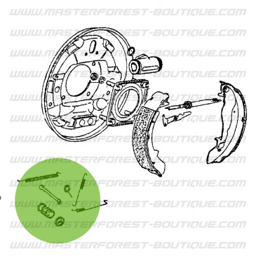 Kit de ressorts pour montage mâchoires de frein Suzuki Santana Samurai