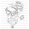 Front right fixing cover, hard top, Suzuki Santana Samurai
