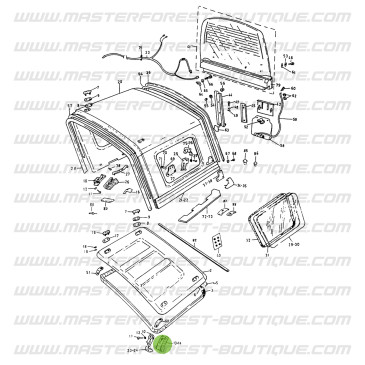 Protection avant gauche de fixation hard top Samurai