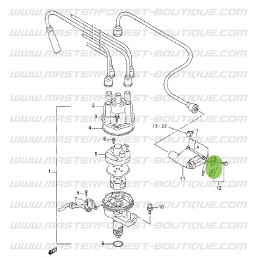 Ignition control module, Suzuki Santana Samurai 413