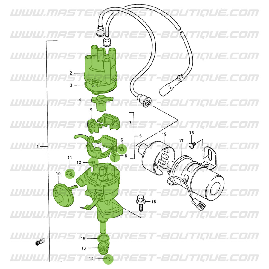 Devioluci guida sgancio per suzuki sj410/413 santana samurai