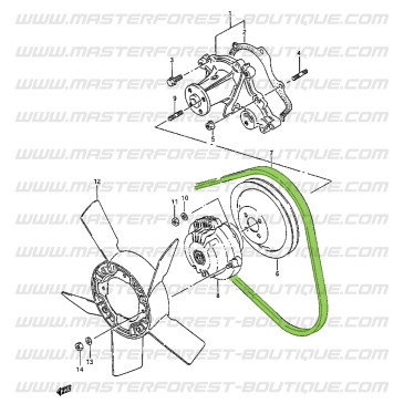 Cinghia ausiliaria 10x890 Suzuki Santana 413