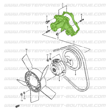 Pompe à eau Suzuki Santana 413