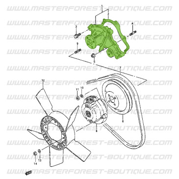 Bomba de Água – Suzuki e Santana Samurai 1.3L 16 Válvulas