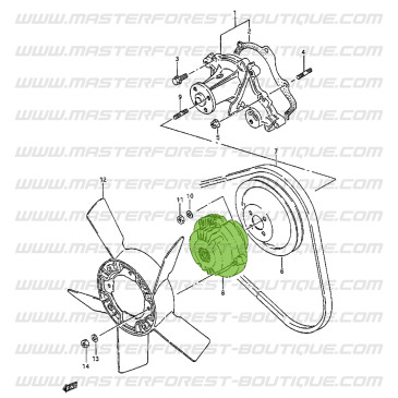 Fan viscous coupling Suzuki Santana Samurai 413 16s