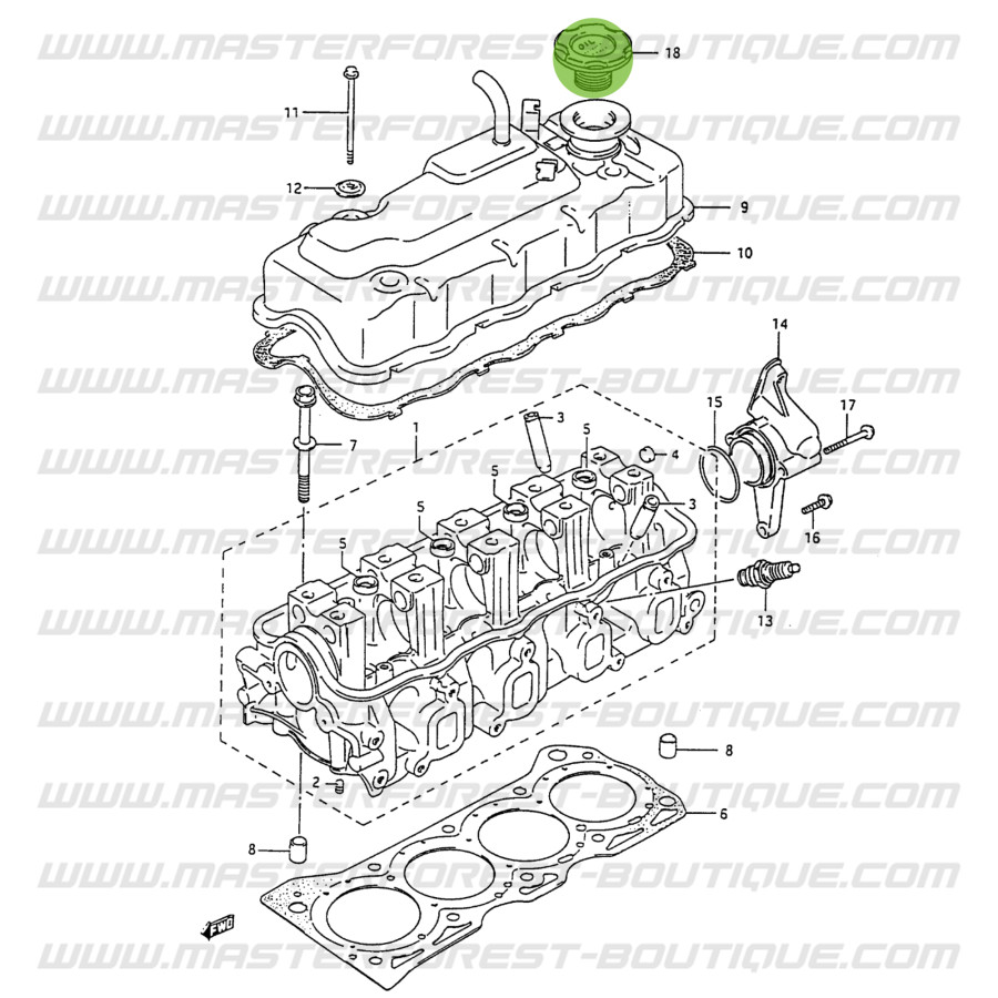 Bouchon De Remplissage D'Huile Pour Moteur Suzuki - Fermeture De Goulot - Occasion