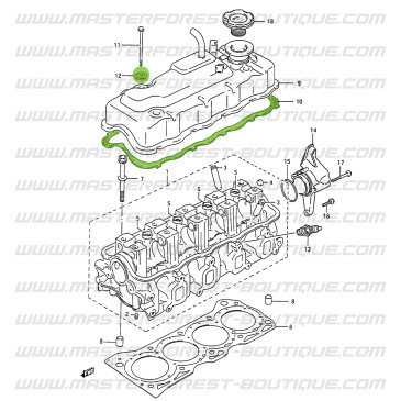Guarnizione copribilanciere Suzuki Santana 413 8 valvole