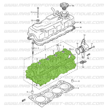 Cylinder Head - Suzuki Santana 413 - 8 Valves