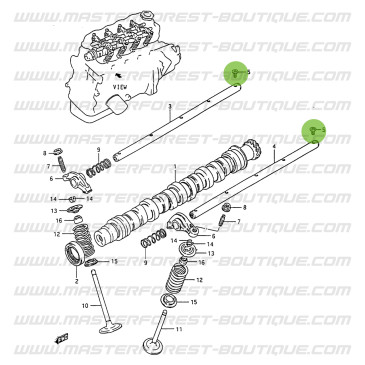 Befestigungsschraube für Kipphebelwelle Suzuki Santana 413