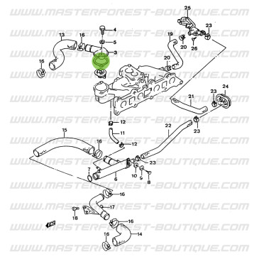 Junta plana do termóstato Suzuki Santana Samurai 410 e 413