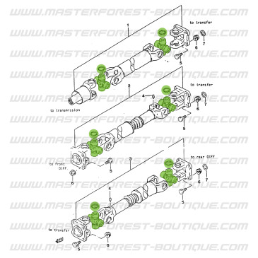 24x62 Kreuzgelenk für Suzuki Santana Samurai