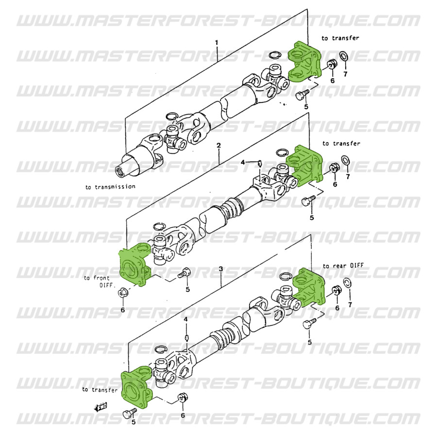 Jeu Jeu De Joints Arbre Transmission Japanparts GI-248 - Qualité Japonaise Joints Japanparts GI-248