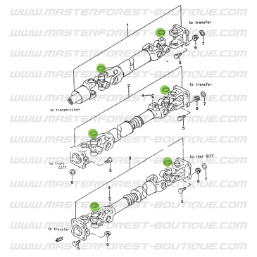 Sicherungsring für Getriebekreuz 24 mm Suzuki Santana Samurai