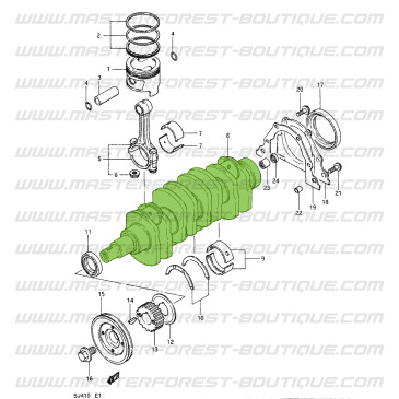 Crankshaft, Suzuki Santana 410