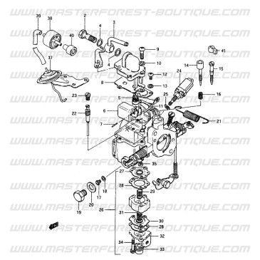 Pochette réfection carburateur Suzuki Santana 410