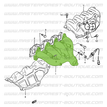 Collecteur d'échappement Suzuki ou Santana 413 8s