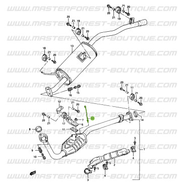 Sonda lambda ubicada después del catalizador Suzuki Santana Samurai 413 de 8 v