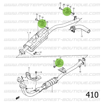 Silentblock de escape Suzuki Santana Samurai