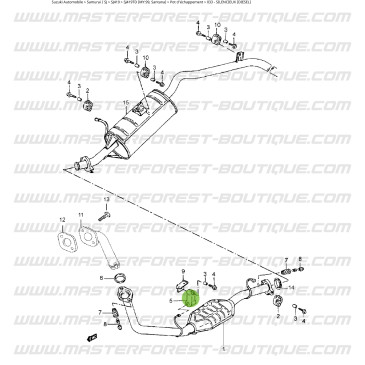Sinobloco de escape Suzuki Samurai 1,9 TD