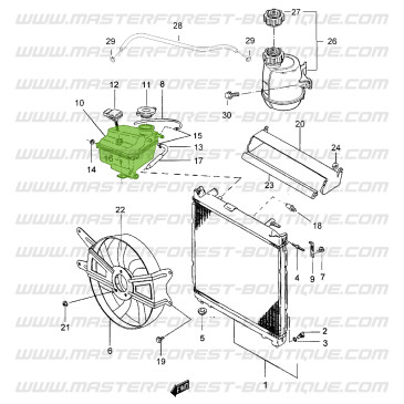 Depósito de expansão Suzuki Santana Samurai TD