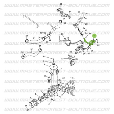 Tube de chauffage Suzuki Samurai 1.9TD