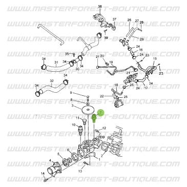 Sensor de temperatura de pré-aquecimento Suzuki Santana Samurai 1.9 TD (motor Peugeot)
