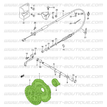 Kit embrayage Suzuki Santana D et TD