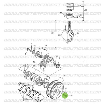 Vis volant moteur Suzuki Santana Samurai TD