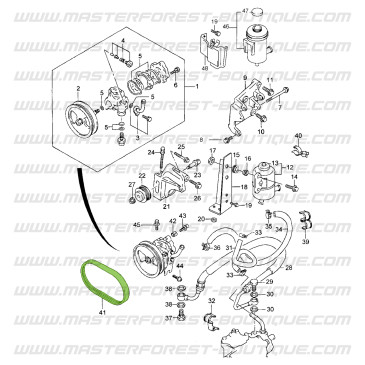 Courroie d'accessoires 6PK1115 Suzuki Santana Samurai TD