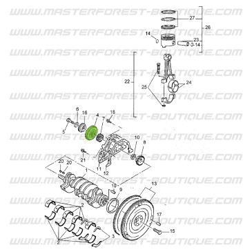 Puleggia ammortizzatore Suzuki Samurai Santana turbodiesel