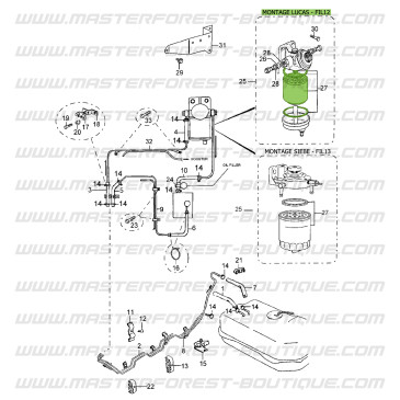 Filtro de carburante Suzuki Santana Samurai TD