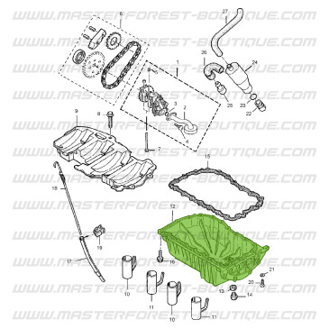 Cárter de óleo para Suzuki Santana Samurai diesel