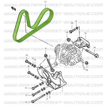 Cinghia ausiliaria 6PK1138 Suzuki Santana Samurai D