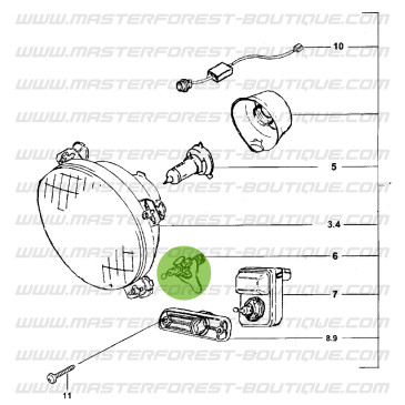 Vis de réglage d'optique Suzuki Santana Samurai