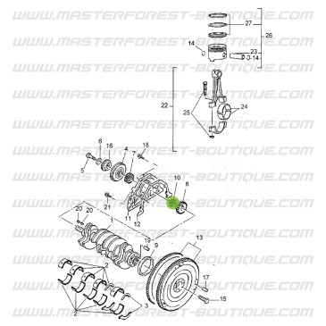 Guarnizione albero motore lato distribuzione Suzuki Santana Vitara 2.0 hdi