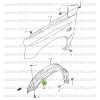 XXXELI Rivet de fixation joue d'aile Suzuki Santana Vitara
