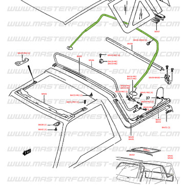 Rear Tonneau Hoop Vitara MK2