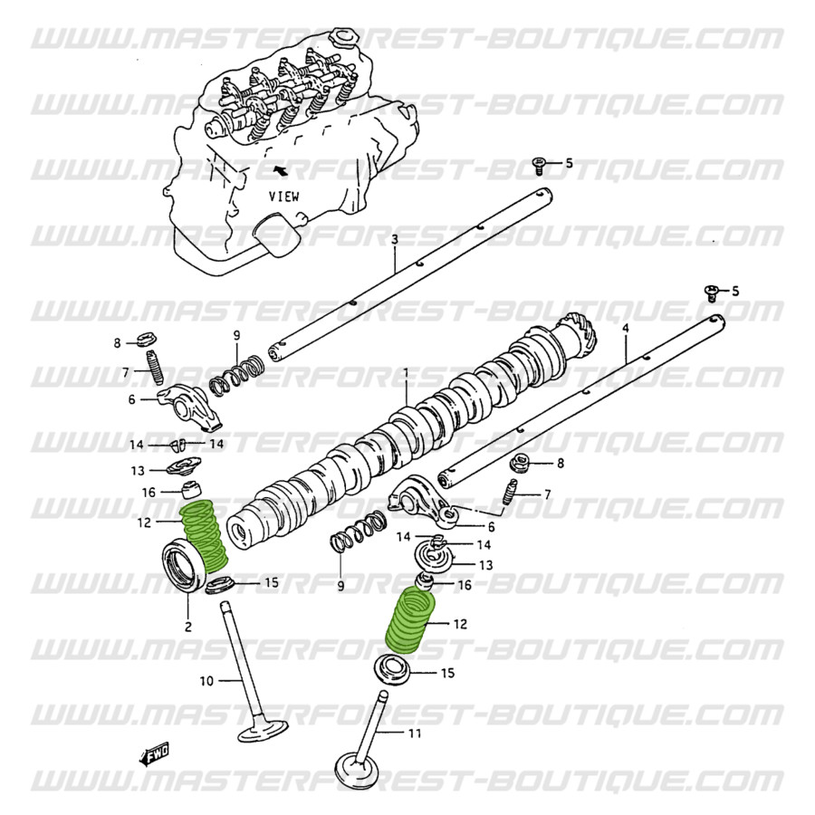 Valve spring Suzuki Santana Samurai 413 8 valves
