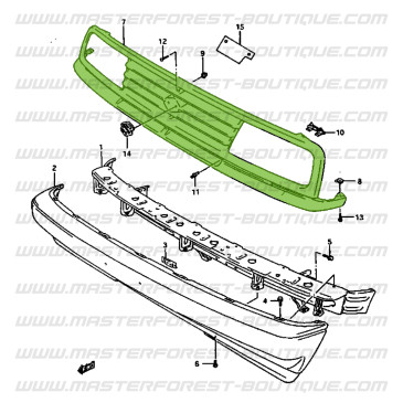 Suzuki Santana Vitara Kühlergrill Montage Version 1