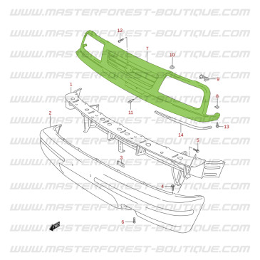 Suzuki Santana Vitara grille mounting version 2