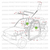 XXXBEN Rivet de fixation intérieur Suzuki Santana Vitara