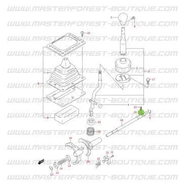 Bola de bloqueo de la caja de transferencias para Suzuki Jimny gasolina