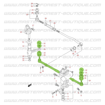 Barre de direction Suzuki Santana Vitara
