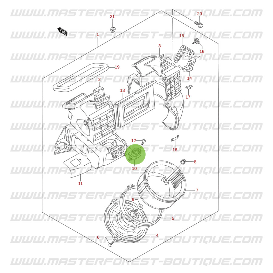 Résistance De Chauffage Pour Ventilateur - Références 700021N, 9103240, BSP20788, 34370 - Compatible Tableau De Bord - Neuf
