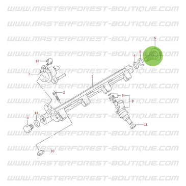 Amortisseur de pression de carburant Suzuki Santana Vitara 1.6 16 soupapes