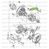 XXXBEN Bras de réglage d'alternateur Suzuki Santana Samurai 413