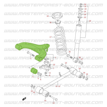 Triangolo sospensione posteriore Suzuki Santana Vitara